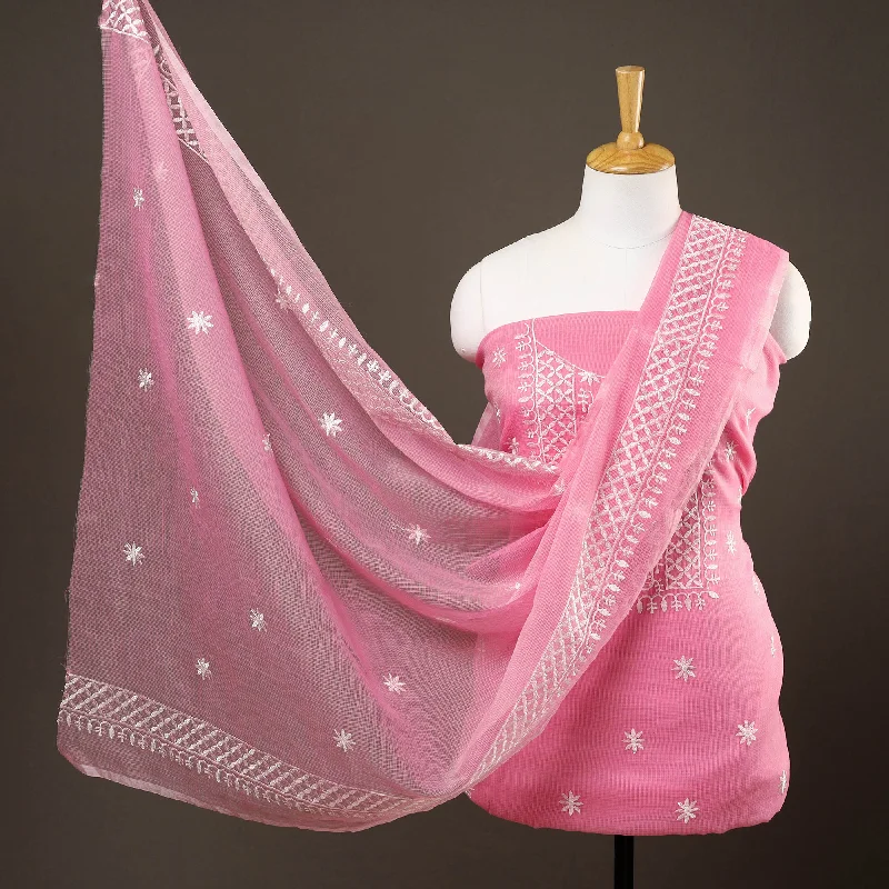 3pc Cotton Embroidered Kota Doria Dress Material 06