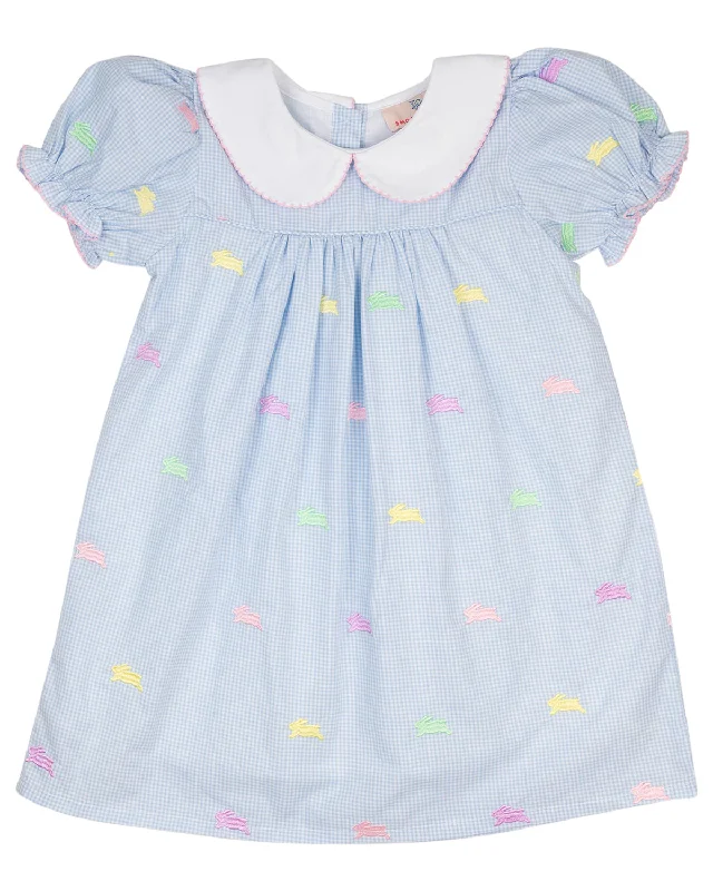 Colorful Bunnies Embroidered Dress