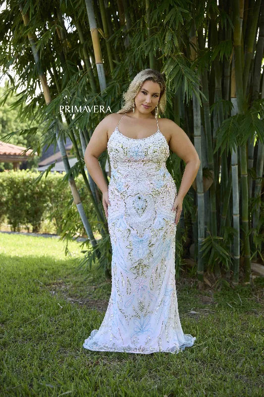 Primavera Couture 14074 size 16 Grape Beaded Plus Size Prom Dress Corset Scoop Neck Formal Pageant Gown Primavera Couture 14074 size 16 Grape Beaded Plus Size Prom Dress Corset Scoop Neck Formal Pageant Gown
