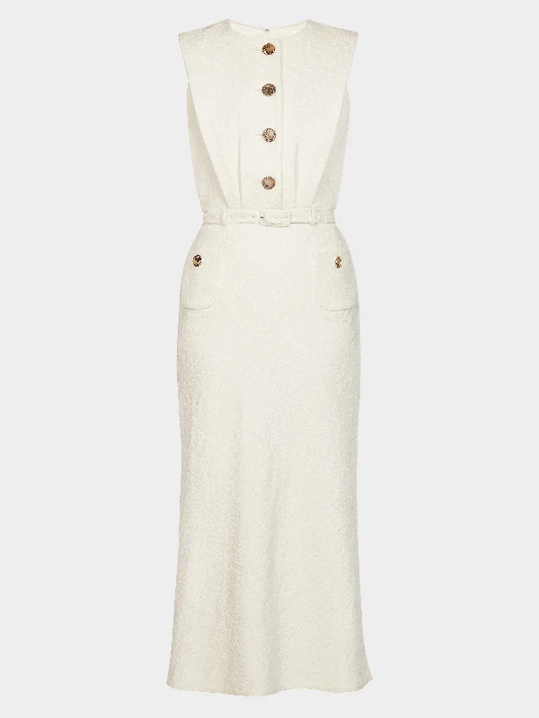Amar Dress in Ivory