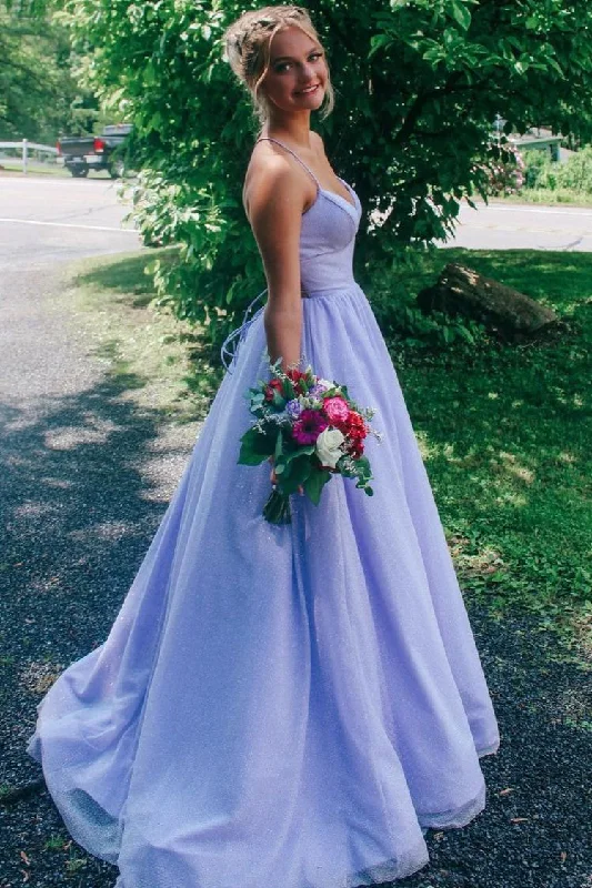 Pageant Dresses Formal Evening Dresses Sparkly Lavender A-Line Custom Long Prom Dress Pageant Dresses Formal Evening Dresses Sparkly Lavender A-Line Custom Long Prom Dress