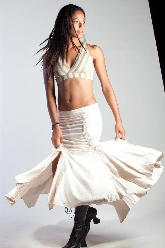Flamenco Skirt - Cream Vic midi skirt versatile