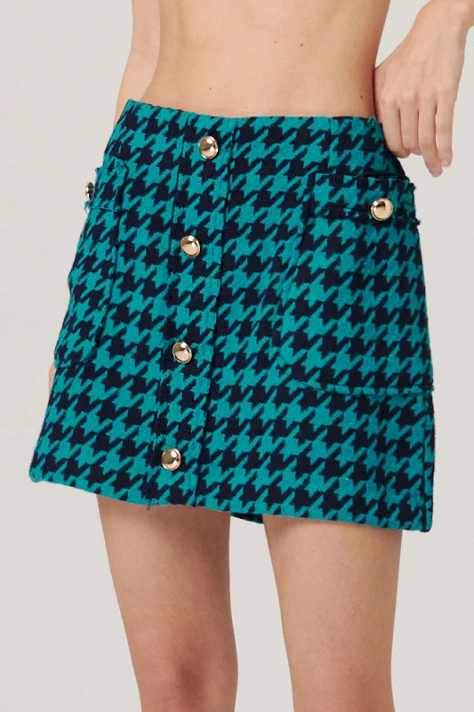 Allen Frayed Mini Skirt mini skirt trendy