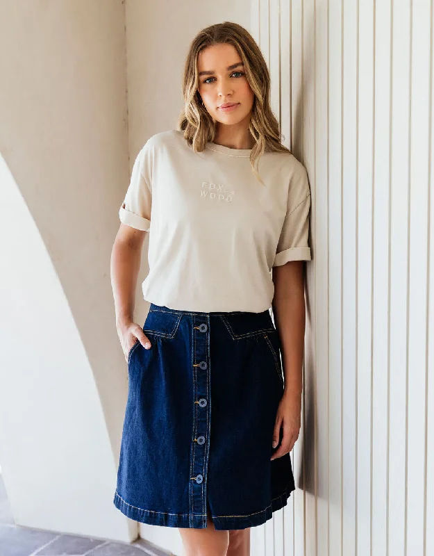 Amanda Skirt - Indigo Denim vintage skirt charm