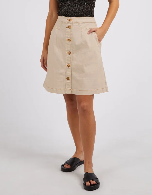 Amanda Skirt - Oat velvet skirt luxury