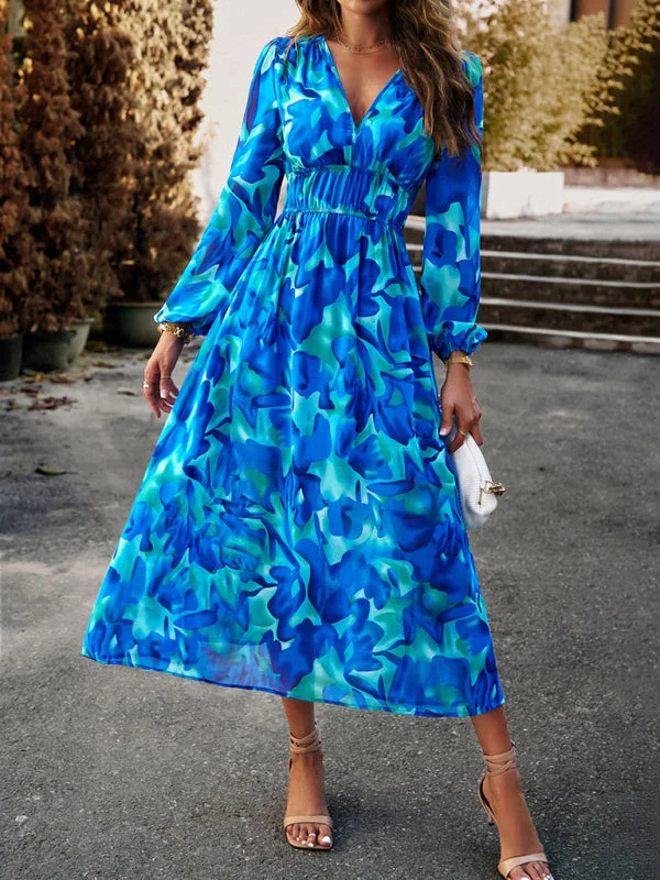 Bohemian resort casual printed long skirt boho skirt vibe