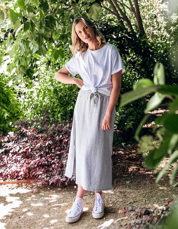 Travel Skirt - Grey Marle mini skirt trendy