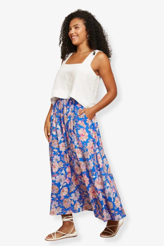 Eb & Ive - Seraphic Skirt - Palme silk skirt luxurious