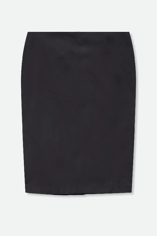 PENCIL SKIRT WITH BACK DETAIL cashmere skirt fine