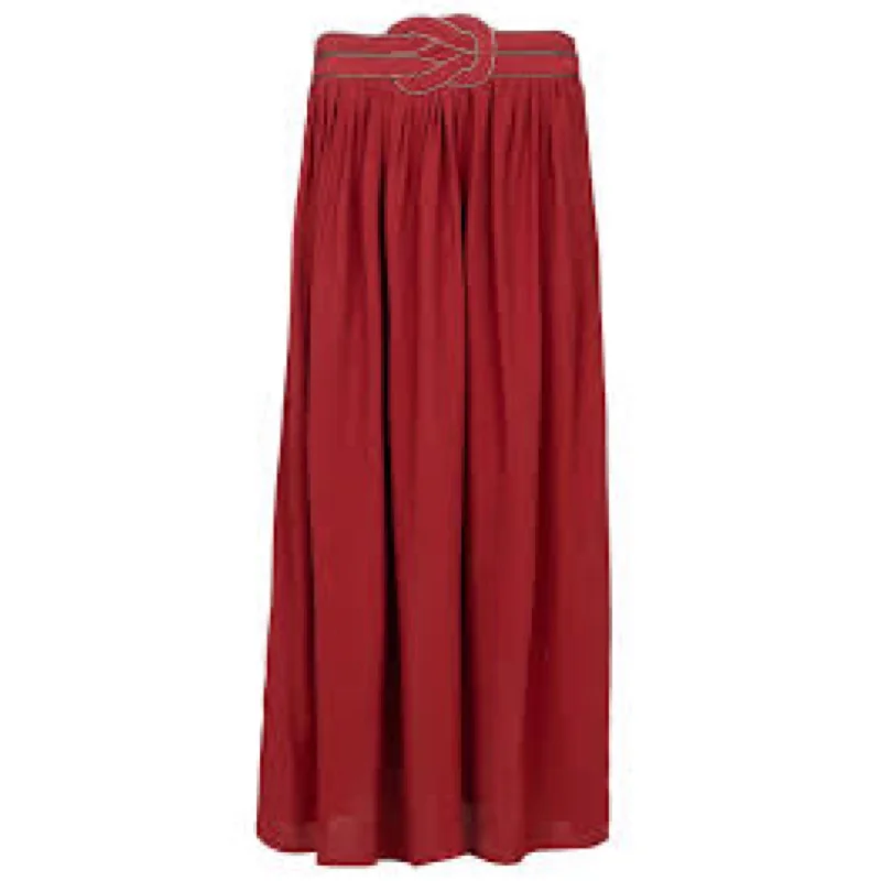 Geneve Skirt Bordeaux maxi skirt elegant