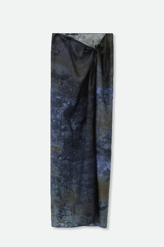 PAREO SKIRT IN HAND-DYED SILK IN WINDOW SILL linen skirt airy