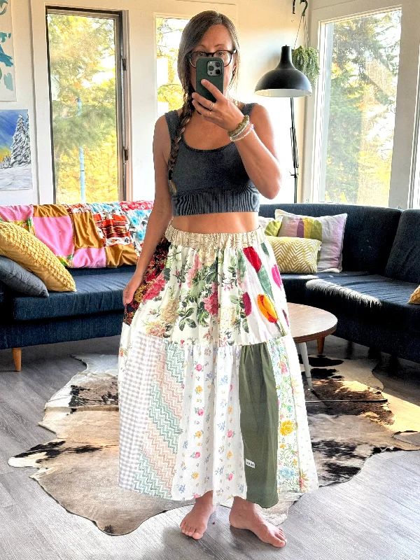 Patch-Work Skirt boho skirt vibe