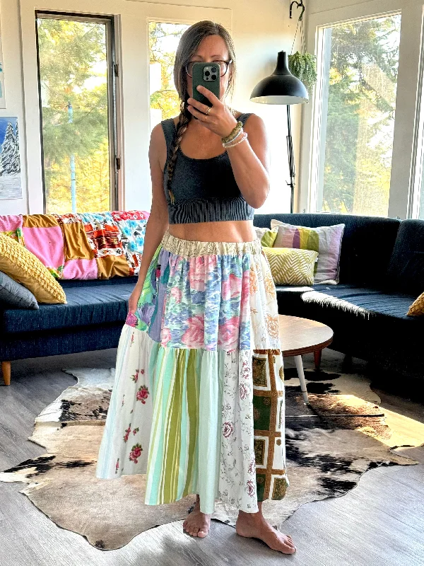 Patch-Work Skirt lace skirt delicate