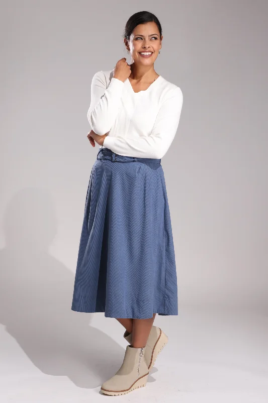 Poly Stretch Cord Skirt | DUSKY BLUE | 6201ZZ tulle skirt dreamy