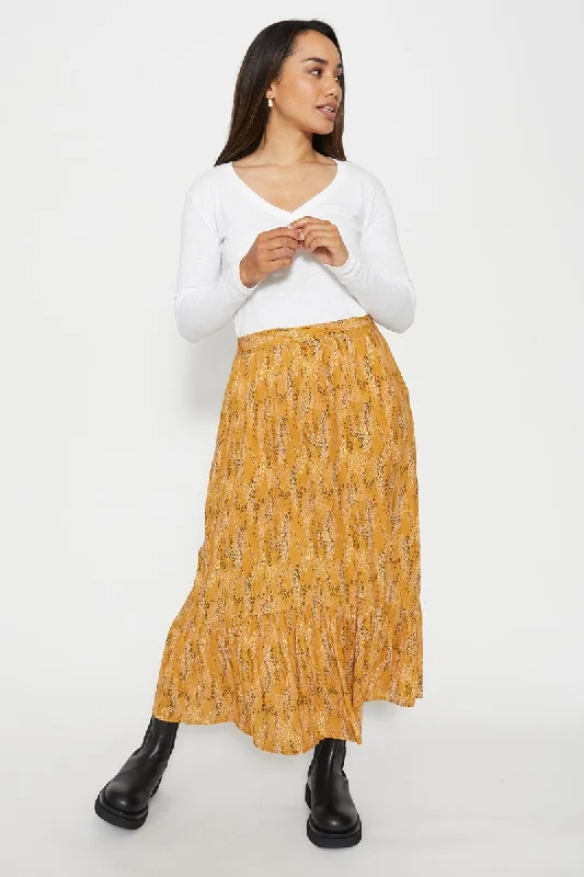 Stella + Gemma - Linda Skirt - Corn Confetti casual skirt length