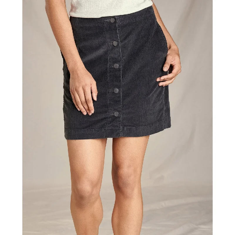 Women's Cruiser Cord Skirt zip skirt side