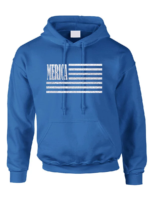 Adult Hoodie Merica Glitter White Flag 4th Of July USA Top Hoodie Jacket Zipper Layering Adult Hoodie Merica Glitter White Flag 4th Of July USA Top Hoodie Jacket Zipper Layering