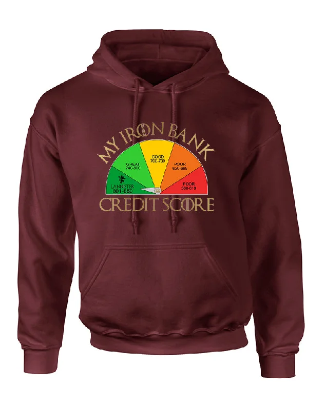 Adult Hoodie My Iron Bank Credit Score Lannister Cool Top Hoodie with Print Artistic Unique Adult Hoodie My Iron Bank Credit Score Lannister Cool Top Hoodie with Print Artistic Unique
