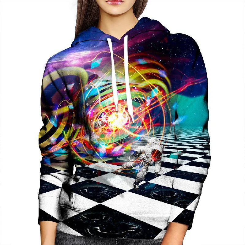 Astronaut Absorption Womens Hoodie Hooded Sweatshirt Casual Wear Street Style
