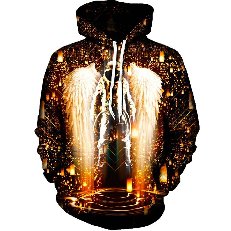 Astronaut Wings Womens Hoodie Hoodie with Logo Branding Identity