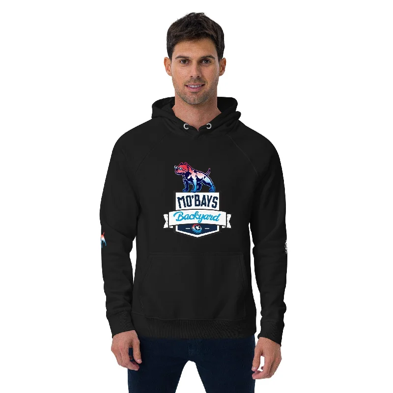 Banner Unisex Raglan Organic Hoodie Hoodie with Embroidery Detailed Premium
