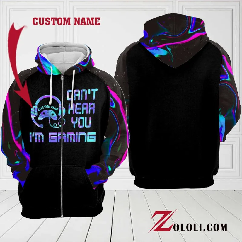 Can't Hear you Hoodie 3D Custom TXX Hoodie with Raglan Sleeves Sporty Comfortable