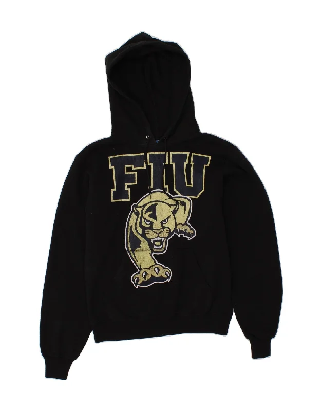 CHAMPION Mens Graphic Hoodie Jumper XS Black Cotton Cotton Hoodie Fleece Lining Warmth CHAMPION Mens Graphic Hoodie Jumper XS Black Cotton Cotton Hoodie Fleece Lining Warmth