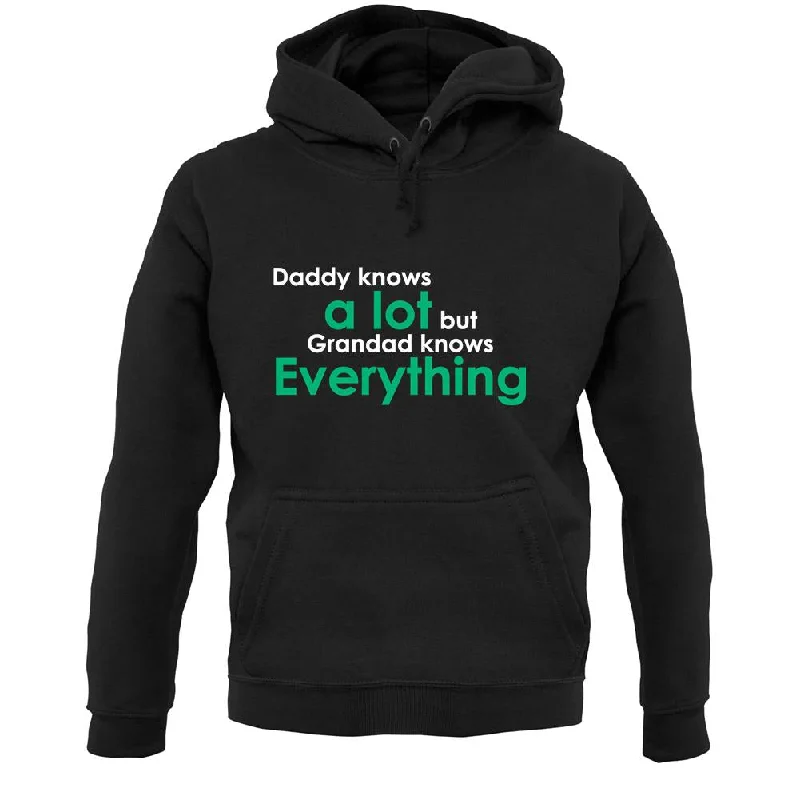 Daddy Knows A Lot Grandad Knows Everything Unisex Hoodie Hoodie Crop Top Short Trendy Daddy Knows A Lot Grandad Knows Everything Unisex Hoodie Hoodie Crop Top Short Trendy