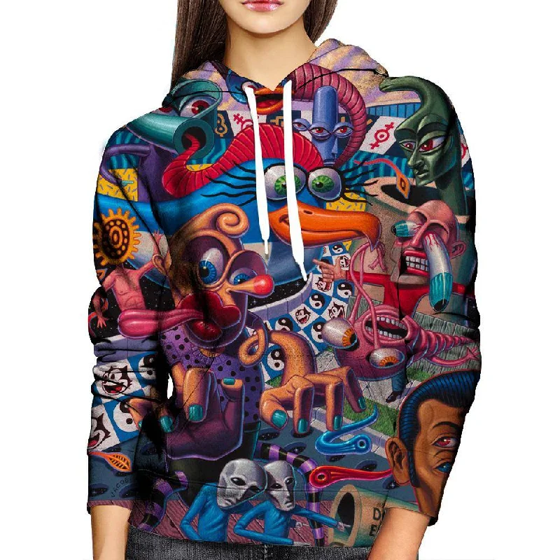 Do Not Enter Womens Hoodie Hoodie with Ribbed Cuffs Snug Fit Comfort