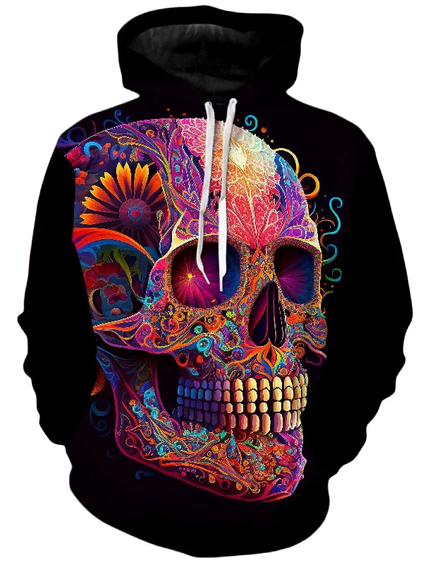 DOTD Skull Unisex Hoodie Hoodie with Hem Patch Decorative Personalized