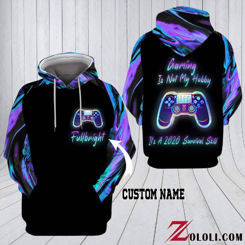 Gaming Is Not My Hobby. It's A 2020 Survival Skill Hoodie 3D CUSTOM TXX Hoodie with Hem Detail Decorative Unique Gaming Is Not My Hobby. It's A 2020 Survival Skill Hoodie 3D CUSTOM TXX Hoodie with Hem Detail Decorative Unique