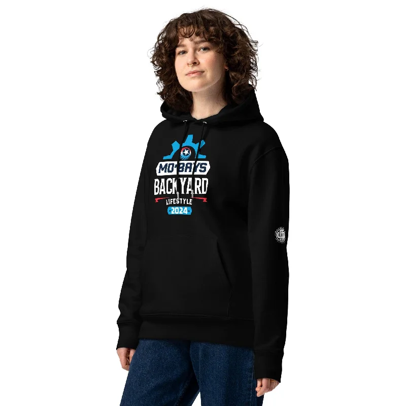 Gears Unisex Organic Hoodie (Dark Color) Hoodie with Patch Decorative Personalized