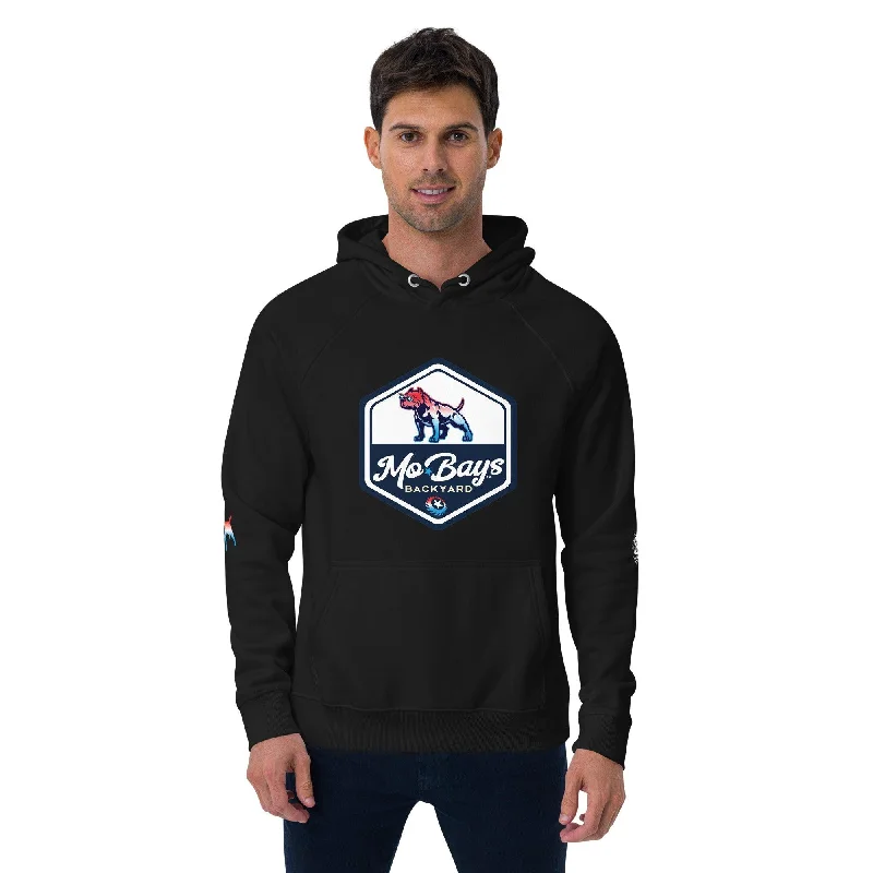 Hexagon Unisex Raglan Organic Hoodie Hoodie with Camouflage Military Edgy