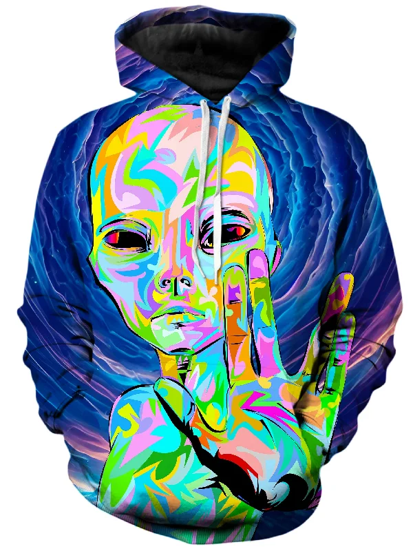 I Come in Peace Unisex Hoodie Hoodie with Zipper Placket Modern Functional