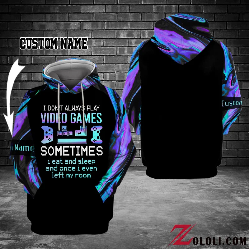 I Don't Always Play Video Games HOODIE 3D CUSTOM TXX Hoodie with Hem Embroidery Detailed Premium I Don't Always Play Video Games HOODIE 3D CUSTOM TXX Hoodie with Hem Embroidery Detailed Premium