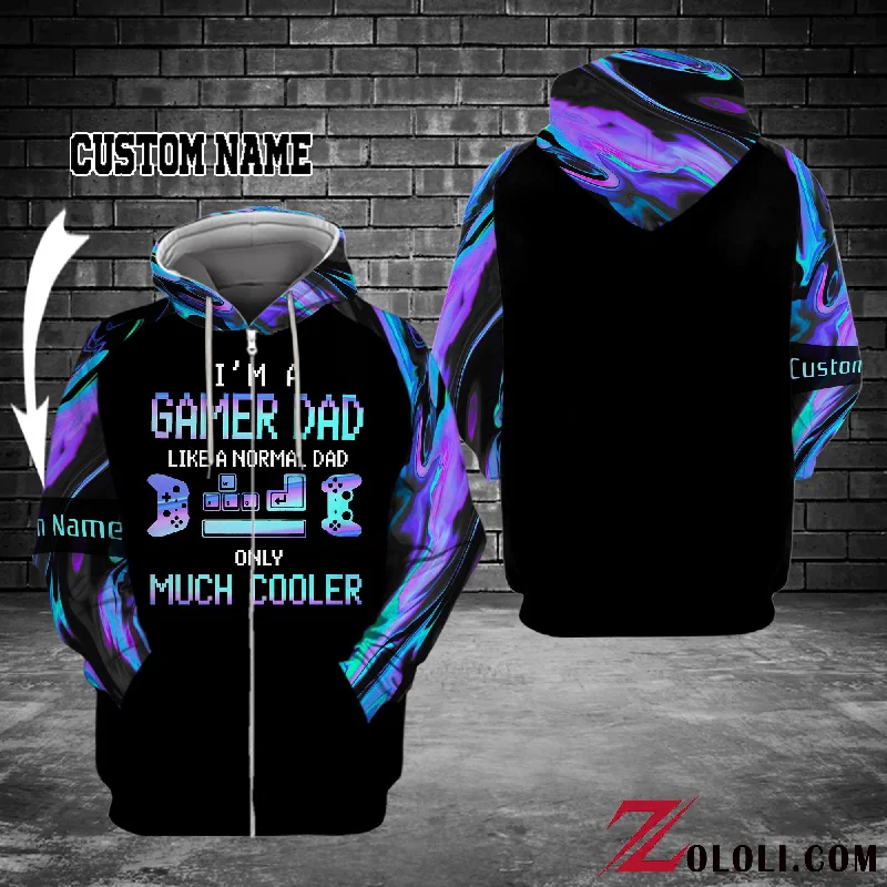 I'm a gamer dad only much cooler Hoodie Custom 3D TTM Hoodie with Print Artistic Unique I'm a gamer dad only much cooler Hoodie Custom 3D TTM Hoodie with Print Artistic Unique