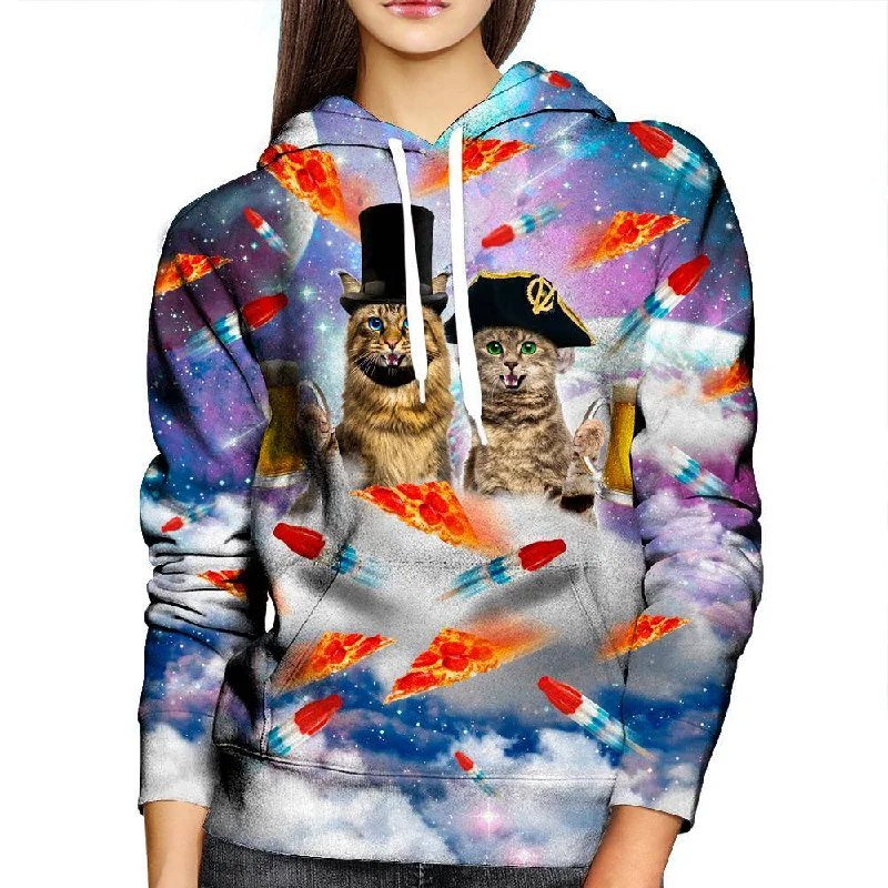 Kitty 4 President Womens Hoodie Hoodie with Reflective Safety Nightwear