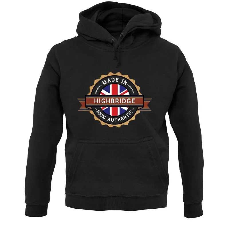 Made In Highbridge 100% Authentic Unisex Hoodie Hooded Sweatshirt Casual Wear Street Style Made In Highbridge 100% Authentic Unisex Hoodie Hooded Sweatshirt Casual Wear Street Style