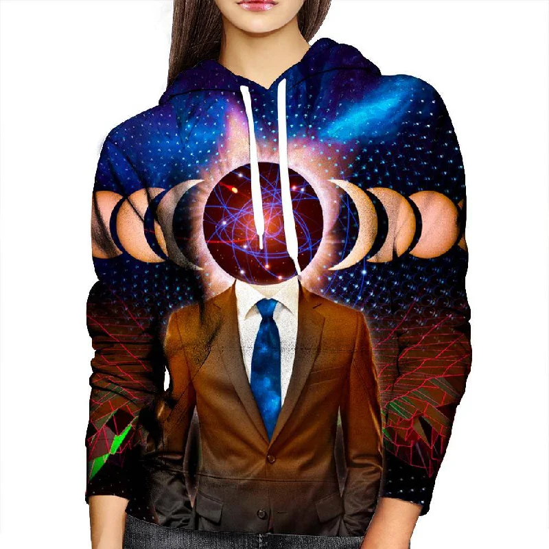 Micro Dosing Womens Hoodie Hoodie with Mock Neck Collared Structured