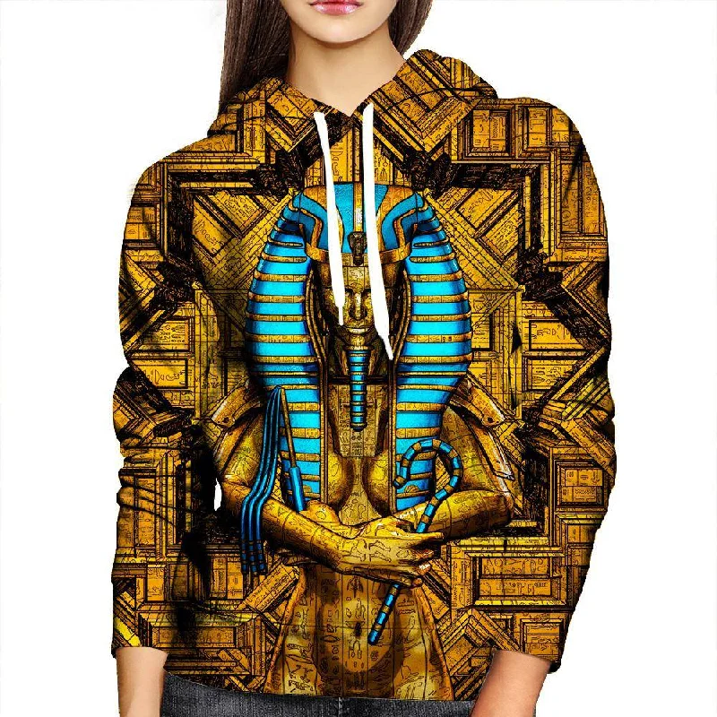 Sacred Queen Pharaoh Womens Hoodie Hoodie with Print Artistic Unique