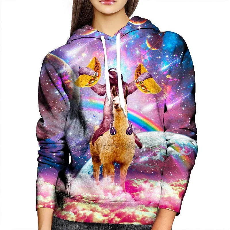 Sloth And Friends Womens Hoodie Hoodie with Back Slit Movement Comfort