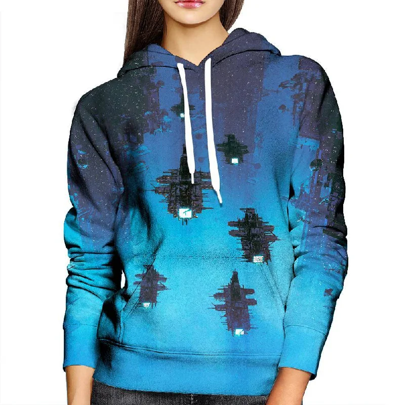 The Voyage Womens Hoodie Hoodie with Illustration Artistic Creative