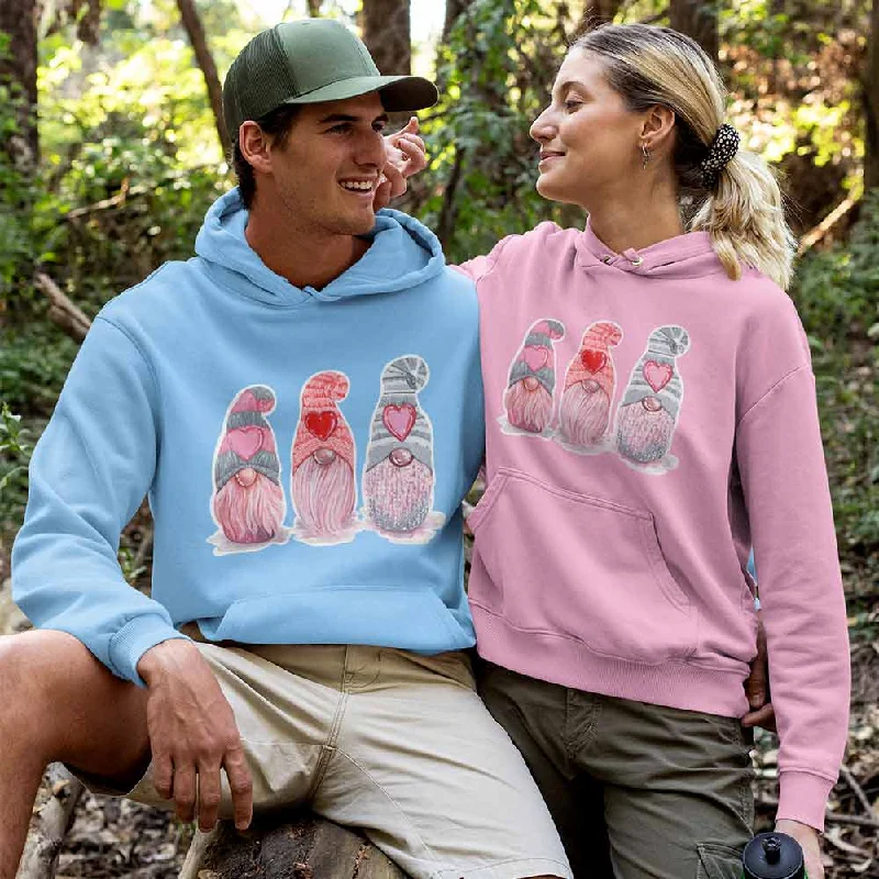 Valentine Gnomes print hoodies for men & women Hoodie with Zipper Placket Modern Functional Valentine Gnomes print hoodies for men & women Hoodie with Zipper Placket Modern Functional