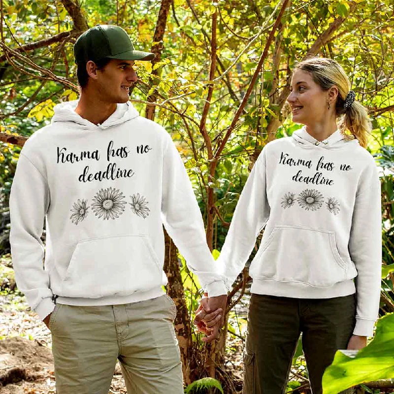 Karma has no deadline unisex hoodie Hoodie with Drawstring Waist Adjustable Fitted