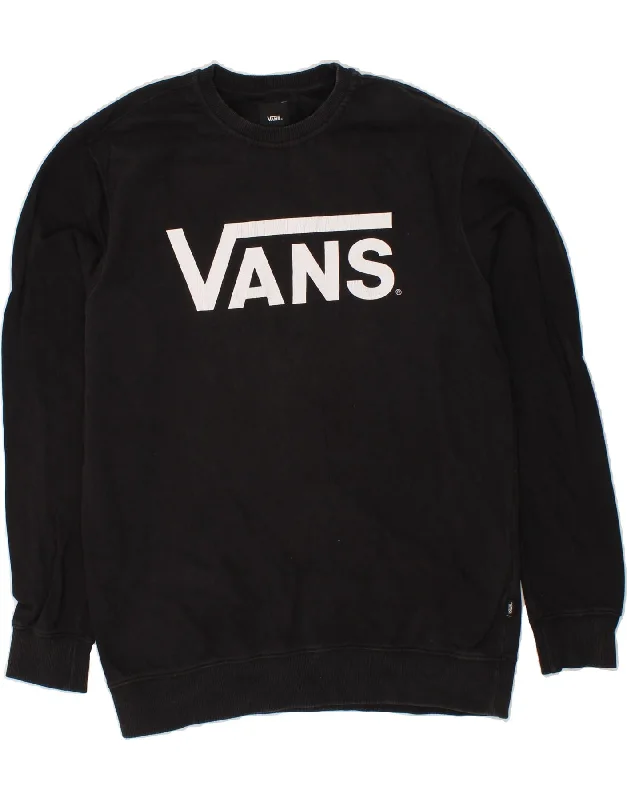 VANS Mens Graphic Sweatshirt Jumper Large Black Cotton Hoodie Jacket Zipper Layering VANS Mens Graphic Sweatshirt Jumper Large Black Cotton Hoodie Jacket Zipper Layering