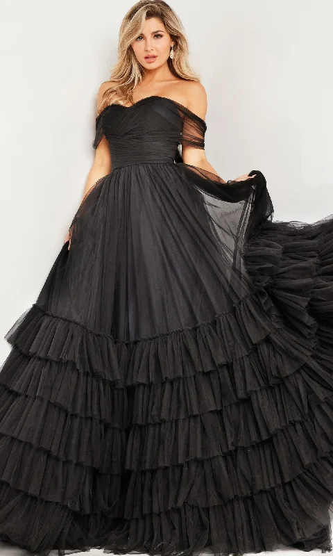 Formal Long Dress 37608 by Jovani Crew Neckline Casual