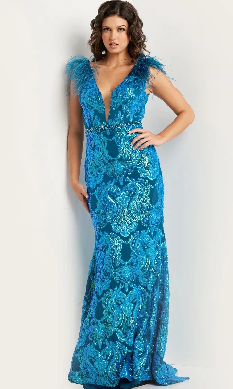 Formal Long Dress 38758 by Jovani Tunics Custom made