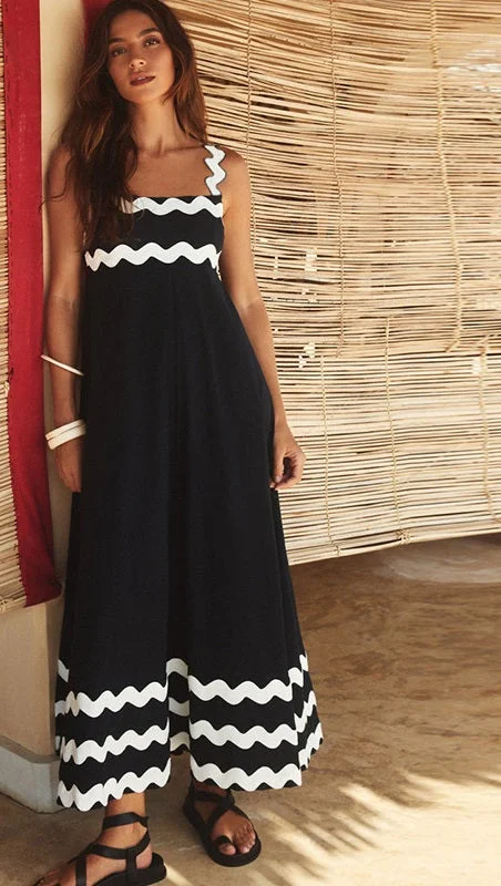Printed long dress for women sweetheart Neckline Romantic