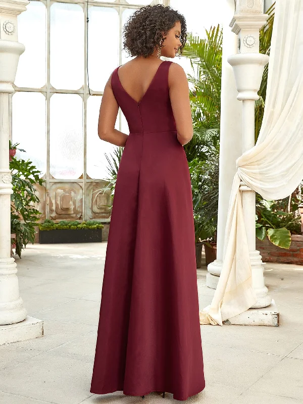 Sequin Waist High Low Satin Formal Dress Tunics Cozy soft