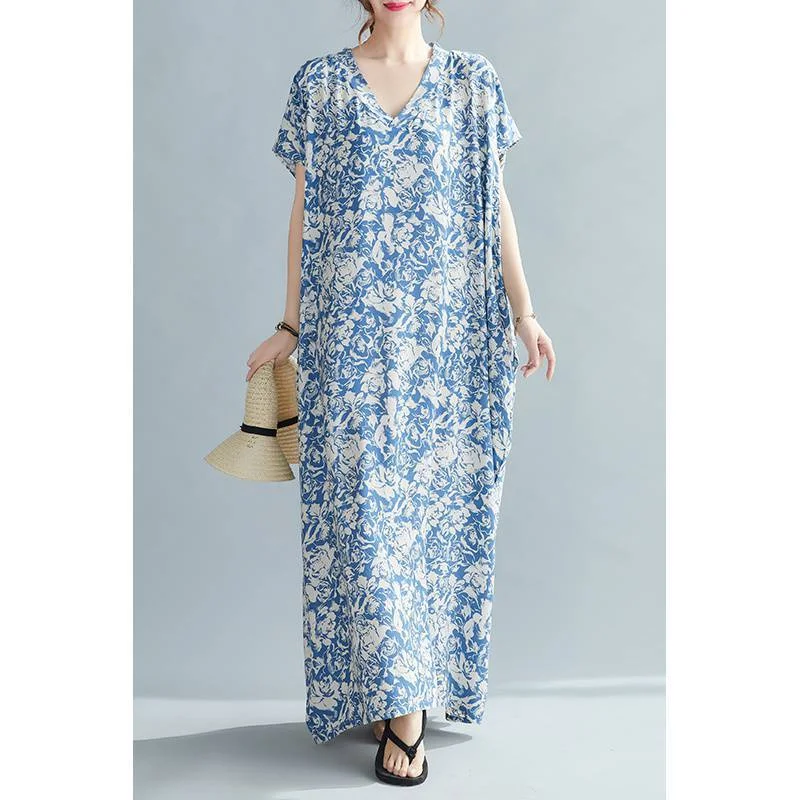 Women Summer Plus Sizes Long Dresses Tunics Versatile all-occasion